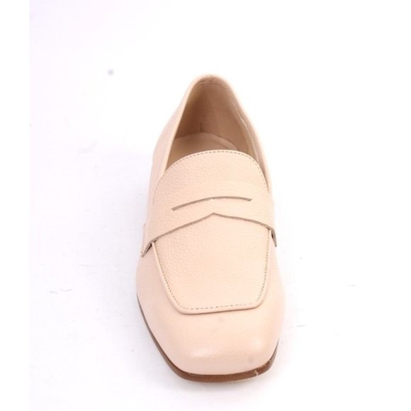 Luca Grossi 133 Beige Leather Classic Penny loafer Flat Shoe - Picture 7 of 8